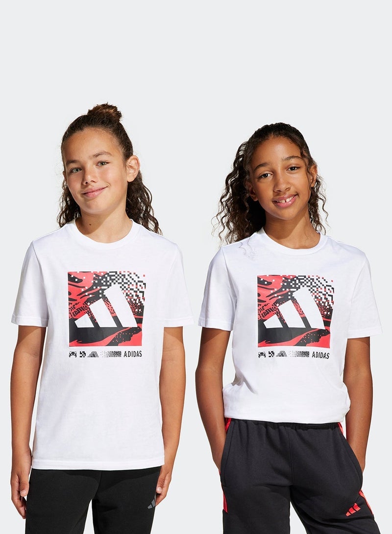 اديداس تيشيرت برسومات مموهة للشباب - Image 1